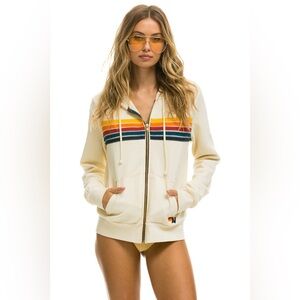 Aviator Nation 5 Stripe Hoodie (S)